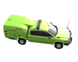 Pickup truck isolated on transparent background. 3d rendering - illustration png