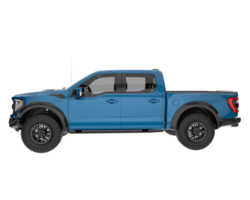 Pickup truck isolated on transparent background. 3d rendering - illustration png