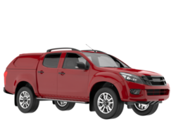 Pickup truck isolated on transparent background. 3d rendering - illustration png