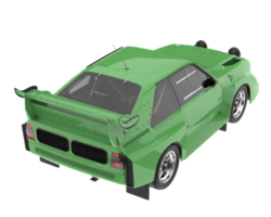 carro de corrida isolado em fundo transparente. renderização 3D - ilustração png