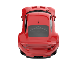 voiture de course isolée sur fond transparent. rendu 3d - illustration png