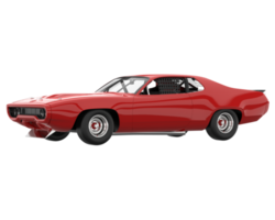 voiture de course isolée sur fond transparent. rendu 3d - illustration png