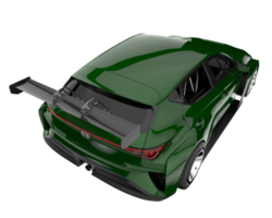 carro de corrida isolado em fundo transparente. renderização 3D - ilustração png