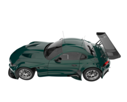 voiture de course isolée sur fond transparent. rendu 3d - illustration png