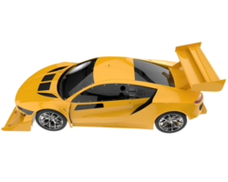 Race car isolated on transparent background. 3d rendering - illustration png