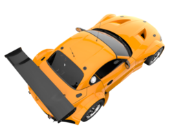 Race car isolated on transparent background. 3d rendering - illustration png