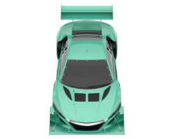 voiture de course isolée sur fond transparent. rendu 3d - illustration png