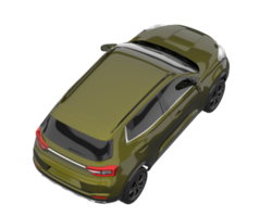 Realistic SUV isolated on transparent background. 3d rendering - illustration png