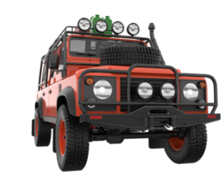 Realistic SUV isolated on transparent background. 3d rendering - illustration png