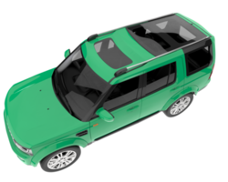 Realistic SUV isolated on transparent background. 3d rendering - illustration png