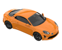 carro esporte isolado em fundo transparente. renderização 3D - ilustração png