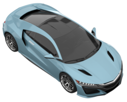 carro esporte isolado em fundo transparente. renderização 3D - ilustração png