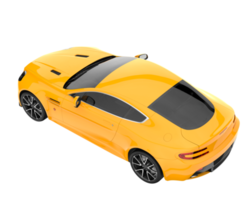 carro esporte isolado em fundo transparente. renderização 3D - ilustração png