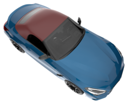 Sport car isolated on transparent background. 3d rendering - illustration png