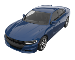 voiture de sport isolée sur fond transparent. rendu 3d - illustration png