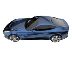 Sport car isolated on transparent background. 3d rendering - illustration png