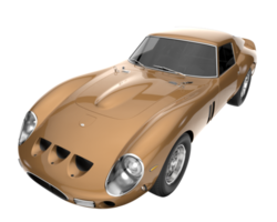 Sport car isolated on transparent background. 3d rendering - illustration png