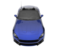 Sport car isolated on transparent background. 3d rendering - illustration png