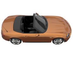 voiture de sport isolée sur fond transparent. rendu 3d - illustration png