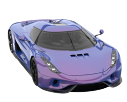 Sport car isolated on transparent background. 3d rendering - illustration png