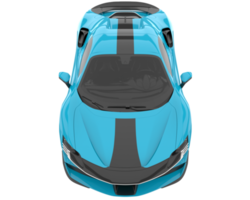 Sport car isolated on transparent background. 3d rendering - illustration png