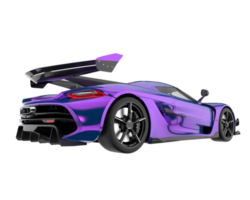 Sport car isolated on transparent background. 3d rendering - illustration png