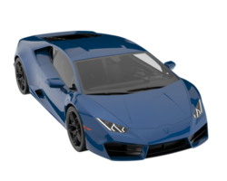 Sport car isolated on transparent background. 3d rendering - illustration png