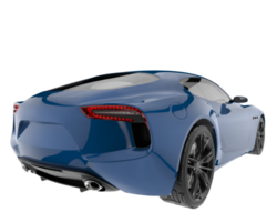 carro esporte isolado em fundo transparente. renderização 3D - ilustração png