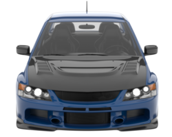 Sport car isolated on transparent background. 3d rendering - illustration png