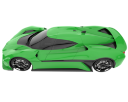 coche deportivo aislado sobre fondo transparente. Representación 3d - ilustración png