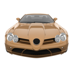 voiture de sport isolée sur fond transparent. rendu 3d - illustration png