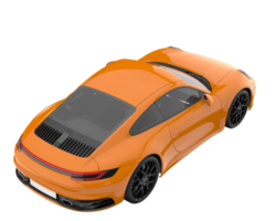 Sport car isolated on transparent background. 3d rendering - illustration png