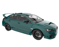 Sport car isolated on transparent background. 3d rendering - illustration png