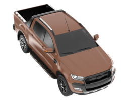 Pickup truck isolated on background. 3d rendering - illustration png