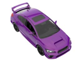 carro esporte isolado em fundo transparente. renderização 3D - ilustração png