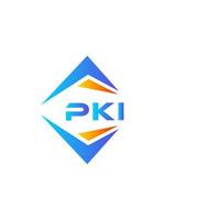 pki diseño de logotipo de tecnología abstracta sobre fondo blanco. concepto de logotipo de letra inicial creativa pki. vector