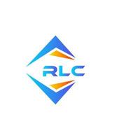 Diseño de logotipo de tecnología abstracta rlc sobre fondo blanco. concepto de logotipo de letra de iniciales creativas rlc. vector