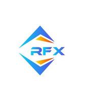 diseño de logotipo de tecnología abstracta rfx sobre fondo blanco. concepto de logotipo de letra de iniciales creativas rfx. vector