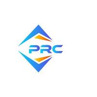 PRC abstract technology logo design on white background. PRC creative initials letter logo concept. vector