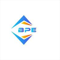 diseño de logotipo de tecnología abstracta webbpe sobre fondo blanco. concepto de logotipo de letra de iniciales creativas bpe. vector