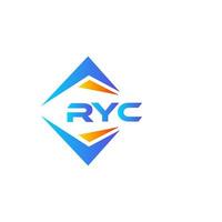 RYC abstract technology logo design on white background. RYC creative initials letter logo concept. vector