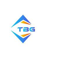 TBG abstract technology logo design on white background. TBG creative initials letter logo concept. vector