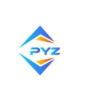 PYZ abstract technology logo design on white background. PYZ creative initials letter logo concept. vector