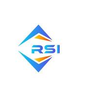 RSI abstract technology logo design on white background. RSI creative initials letter logo concept. vector