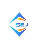 SEJ abstract technology logo design on white background. SEJ creative initials letter logo concept. vector