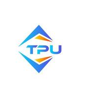 TPU abstract technology logo design on white background. TPU creative initials letter logo concept. vector
