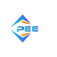 PEE abstract technology logo design on white background. PEE creative initials letter logo concept. vector