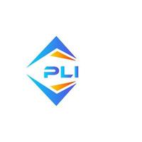 PLI abstract technology logo design on white background. PLI creative initials letter logo concept. vector