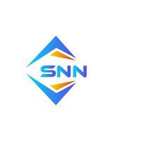 SNN abstract technology logo design on white background. SNN creative initials letter logo concept. vector