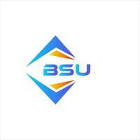 BSU abstract technology logo design on white background. BSU creative initials letter logo concept. vector